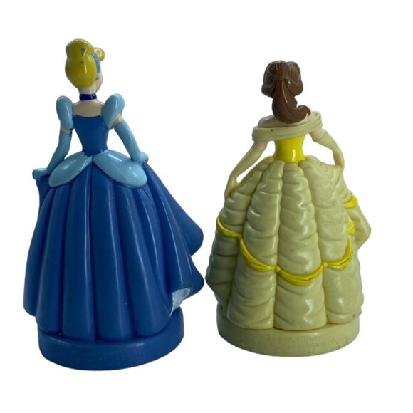 Disney Princess Belle & Cinderella Plastic Figurines Stamps 4" - Picture 4 of 7